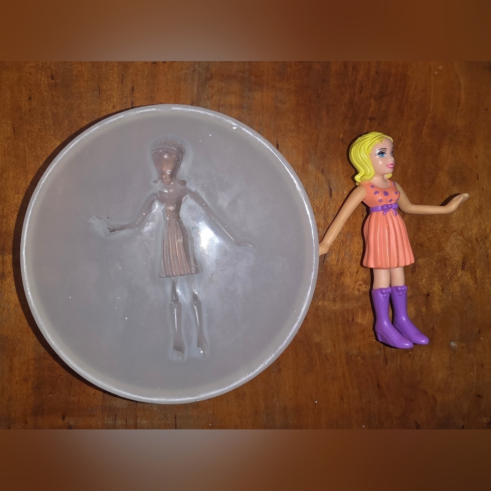 Polly Pocket Translucent Baking Mold For Cake Decor, Candy, Chocolate, Fondant